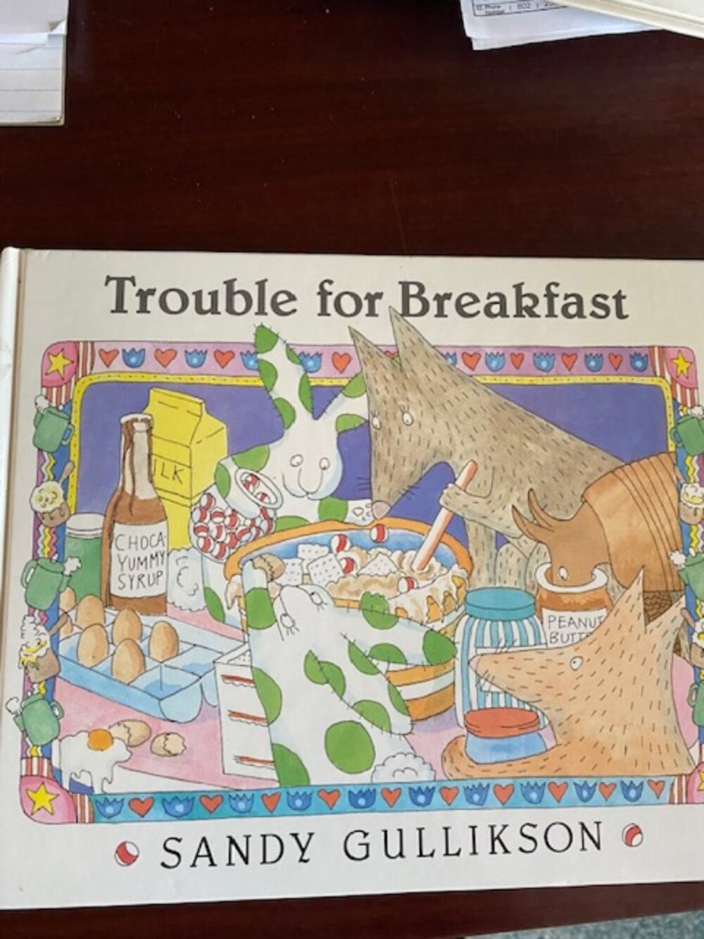 1st ED. Trouble for Breakfast by Sandy Gullikson HC, out of print
